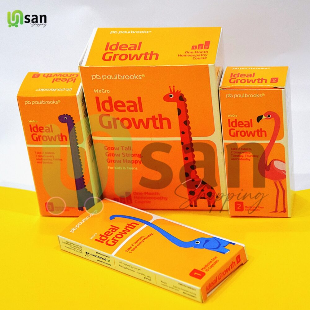 "Ideal Growth Course – Homeopathic Height Growth Supplement for Teens – Natural height support for gradual, safe growth development."